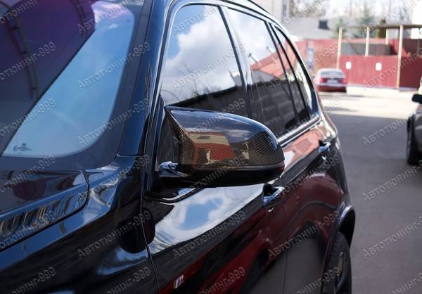 Крышки зеркал на BMW X5 (F 15) в стиле X5M карбон