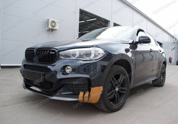 Обвес M Performance на BMW X 6 ( F 16 ) карбон / аквапринт
