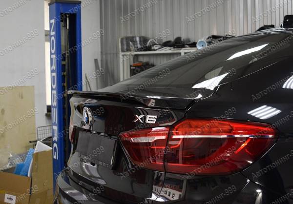 Спойлер M Performance для BMW X6 (F 16) черный